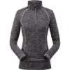 Spyder Accord Zip T-Neck - Women's -Ladies Skiing Store 194085001 spyn accord zipt black front