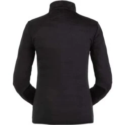 Spyder Shimmer Bug Zip T-Neck - Women's - 2023 Model -Ladies Skiing Store 194091001 spyn shim bug zipt blk back