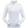 Spyder Tempting Zip T-Neck - Women's -Ladies Skiing Store 194092100 spyn temp zipt white front