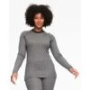 Kari Traa Voss Cashmere Mix Long Sleeve - Women's -Ladies Skiing Store 623076 dgrey model 1 2223fw