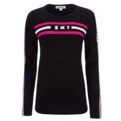 Ladies Skiing Store -Ladies Skiing Store FER S2102 blk wht pink