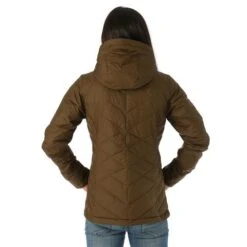 Columbia Heavenly Hooded Jacket - Women's - 2023 Model -Ladies Skiing Store FW23 Columbia WomensHeavenlyHoodedJacket OliveGreen Model3