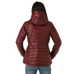 Columbia Joy Peak Hooded Jacket - Women's - 2023 Model -Ladies Skiing Store FW23 Columbia WomensJoyPeakHoodedJacket Malbec Model3