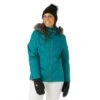 Nils Cervinia Faux Fur Parka - Women's -Ladies Skiing Store FW23 Nils WomensCerviniaFauxFur Emerald Model1
