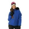 Nils Chamonix Faux Fur Parka - Women's -Ladies Skiing Store FW23 Nils WomensChamonixFauxFur Sapphire Model1
