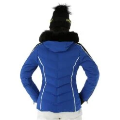 Nils Courchevel Faux Fur Parka - Women's -Ladies Skiing Store FW23 Nils WomensCourchevelFauxFur Sapphire Model3