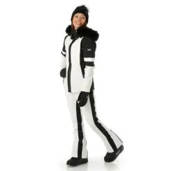 Nils Gstaad Faux Fur Parka - Women's -Ladies Skiing Store FW23 Nils WomensGstaadFauxFur White Model3