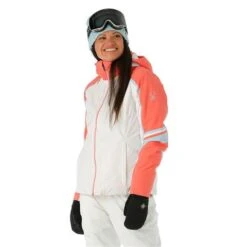 Spyder Poise GTX Jacket - Women's -Ladies Skiing Store FW23 Spyder WomensPoiseGTXJacket White Model1