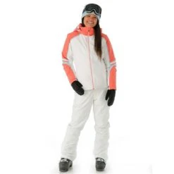 Spyder Poise GTX Jacket - Women's -Ladies Skiing Store FW23 Spyder WomensPoiseGTXJacket White Model2