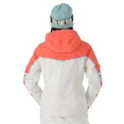 Spyder Poise GTX Jacket - Women's -Ladies Skiing Store FW23 Spyder WomensPoiseGTXJacket White Model4