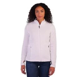 Spyder Soar Fleece Jacket - Women's -Ladies Skiing Store FW23 Spyder WomensSoarJacket White