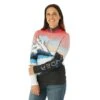 Spyder Sundowner Zip T-Neck - Women's -Ladies Skiing Store FW23 Spyder WomensSundownerZipTNeck Tropic Model
