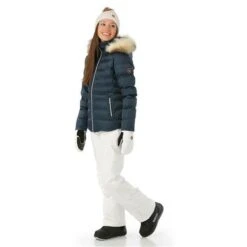 Sunice Fiona Quilted Jacket With Real Fur - Women’s 12 Sunice Fiona Quilted Jacket With Real Fur - Women’s -Ladies Skiing Store FW23 Sunice WomensFionaJacketRealFur Midnight Model2