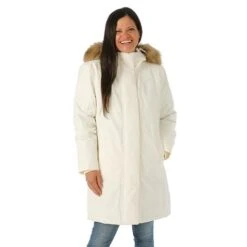 Women The North Face Arctic Parka - NF0A4R2V -Ladies Skiing Store FW23 TNF WomensArcticParka White Model1