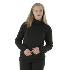 Northern Ridge Polar Stretch Fleece Half Zip - Women's 5 Northern Ridge Polar Stretch Fleece Half Zip - Women's -Ladies Skiing Store NRR BPP W05 BLK 46339