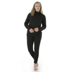 Northern Ridge Polar Stretch Fleece Half Zip - Women's 3 Northern Ridge Polar Stretch Fleece Half Zip - Women's -Ladies Skiing Store NRR BPP W05 BLK 46339 full
