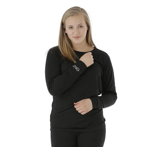 Northern Ridge First Layer Essential Crew - Women's Northern Ridge First Layer Essential Crew - Women's -Ladies Skiing Store NRR BPP W07 BLK 46232