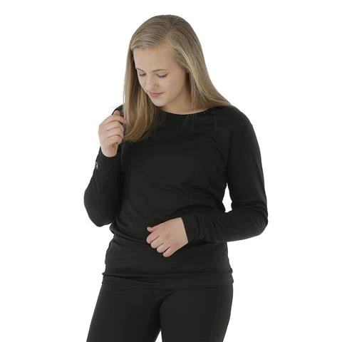Northern Ridge First Layer Essential Crew - Women's Northern Ridge First Layer Essential Crew - Women's -Ladies Skiing Store NRR BPP W07 BLK 46236