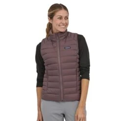 Patagonia Women's Down Sweater Vest With NetPlus - 84629 -Ladies Skiing Store PAT 84629 dusky brown model1