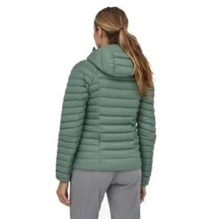 Patagonia Women's Down Sweater Hoody With Net Plus - 84712 -Ladies Skiing Store PAT 84712 hemlock model2