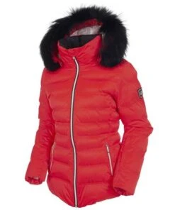 Sunice Fiona Quilted Jacket With Real Fur - Women’s 7 Sunice Fiona Quilted Jacket With Real Fur - Women’s -Ladies Skiing Store SUNI WEL1804F scarlet red1