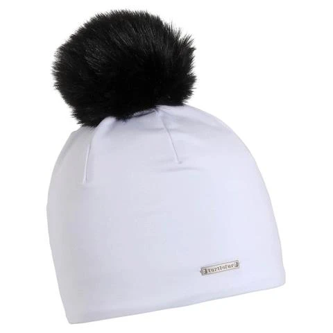 Turtle Fur Comfort Shell Pom Beanie Turtle Fur Comfort Shell Pom Beanie -Ladies Skiing Store TUR 739019 white