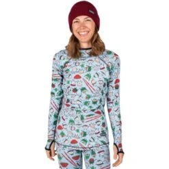BlackStrap Cloudchaser Hooded Baselayer Top - Women's -Ladies Skiing Store blkstrap cldchhood sussky 2223fw