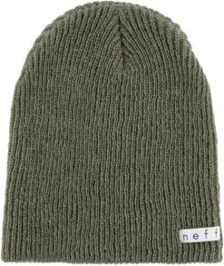 Neff Daily Heather Beanie NF00006 -Ladies Skiing Store fw22 NEF NF00006 olive heather