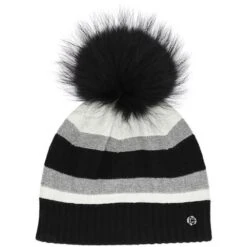 Chaos Roma Stripe Pom Beanie