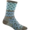 Darn Tough Greta Crew Lightweight Sock - Women's -Ladies Skiing Store fw22 dt 6018 aqua