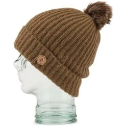 Volcom Lula Beanie - Women's -Ladies Skiing Store fw22 lula beanie womens coffee