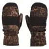 Volcom Peep Gore-Tex Mitt - Women's -Ladies Skiing Store fw22 peep goretex mitt women leopard front