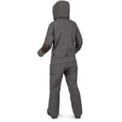 Volcom Romy Snow Suit - Women's -Ladies Skiing Store fw22 romy snowsuit women drkgrey back