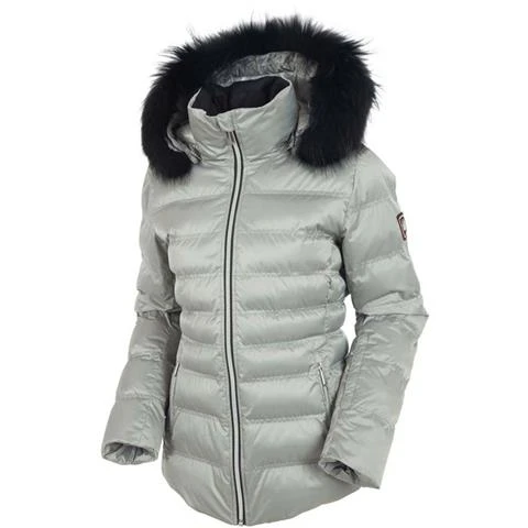 Sunice Fiona Quilted Jacket with Real Fur - Women’s Sunice Fiona Quilted Jacket With Real Fur - Women’s -Ladies Skiing Store fw22 sunice fiona silver