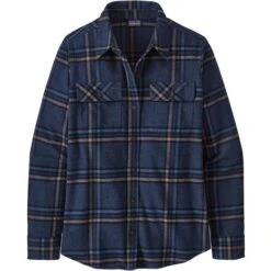 Patagonia L/S Organic Cotton Midweight Fjord Flannel Shirt - Women's (42405) -Ladies Skiing Store fw22 wbf21 42405 tune