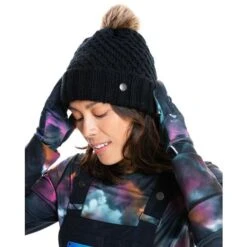 Roxy Blizzard Beanie - Women's - 2022 Model -Ladies Skiing Store fw22erjha03870 kvj0 blizzard blk