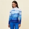 Krimson Klover Bluebird Day 1/4 Zip Base Layer Top - Women's -Ladies Skiing Store fw23 2004 450 studio 0143