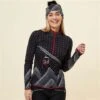 Krimson Klover Adrenaline 1/4 Zip Base Layer Top - Women's -Ladies Skiing Store fw23 2016 061 studio 0174