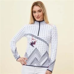 Krimson Klover Adrenaline 1/4 Zip Base Layer Top - Women's -Ladies Skiing Store fw23 2016 187 studio 0023