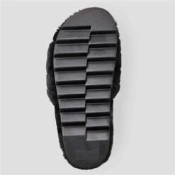 Cougar Pozy Lambswool Sandal - Women's 4 Cougar Pozy Lambswool Sandal - Women's -Ladies Skiing Store fw23 cou pozy blk all ovr 4