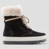 Cougar Vanetta Suede Waterproof Winter Boots - Women's -Ladies Skiing Store fw23 cou vanetta blk crm 1