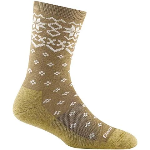 Darn Tough Shetland Crew Lightweight with Cushion Socks - Women's Darn Tough Shetland Crew Lightweight With Cushion Socks - Women's -Ladies Skiing Store fw23 darntough shetlandcrew lightweight socks honey