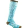 Darn Tough Traverse OTC Lightweight With Cushion With Padded Shin Socks - Women's 2 Darn Tough Traverse OTC Lightweight With Cushion With Padded Shin Socks - Women's -Ladies Skiing Store fw23 darntough traverseotc lightweightpaddedsocks aqua