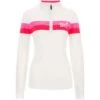 Fera Patrol 1/4 Zip Sweater - Women's -Ladies Skiing Store fw23 fer s2108 wht pink lava