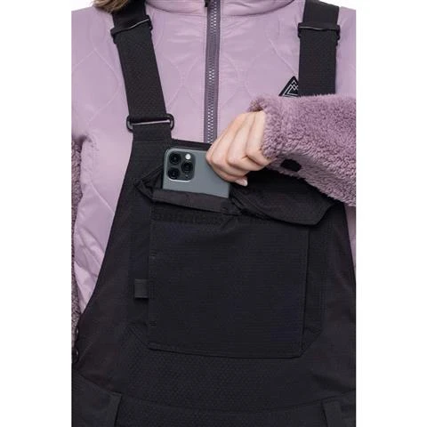 686 Black Magic Insulated Bib - Women's 686 Black Magic Insulated Bib - Women's -Ladies Skiing Store fw23 686 womensblackmagicinsulatedbib blackgeojacquard 6