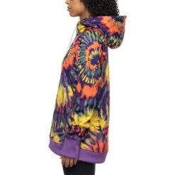 686 Bonded Fleece Pullover Hoody - Women's -Ladies Skiing Store fw23 686 womensbondedfleecepulloverhoody gratefuldeadtiedye 3