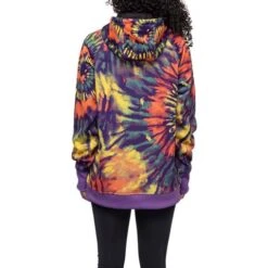 686 Bonded Fleece Pullover Hoody - Women's -Ladies Skiing Store fw23 686 womensbondedfleecepulloverhoody gratefuldeadtiedye 4
