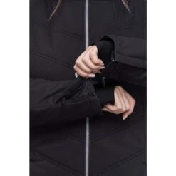 686 Cloud Insulated Jacket - Women's -Ladies Skiing Store fw23 686 womenscloudinsulatedjacket blackgeojacquard 12