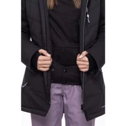 686 Cloud Insulated Jacket - Women's -Ladies Skiing Store fw23 686 womenscloudinsulatedjacket blackgeojacquard 5