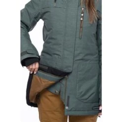 686 Spirit Insulated Jacket - Women's -Ladies Skiing Store fw23 686 womensspiritinsulatedjacket goblingreenheather 5